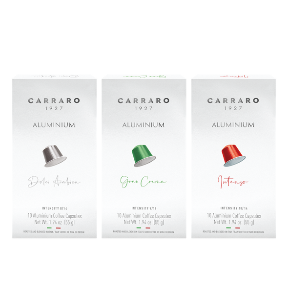 Carraro House Blend Nespresso® Variety Pack [30 Aluminium Capsules]