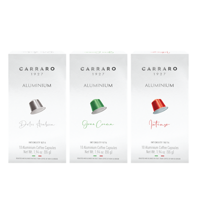 Carraro House Blend Nespresso® Variety Pack [30 Aluminium Capsules]